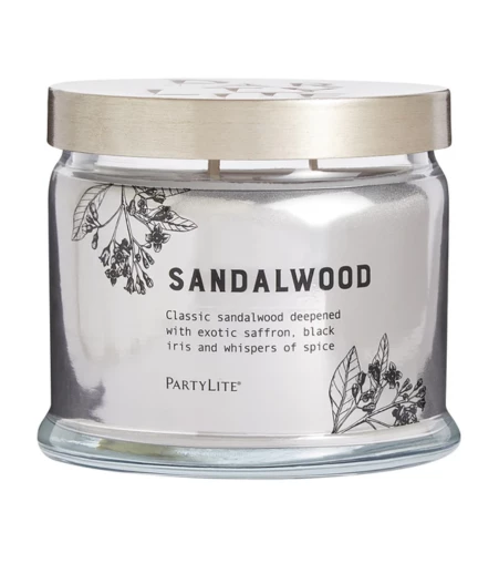 PartyLite Sandalwood 3-Wick Jar Candle